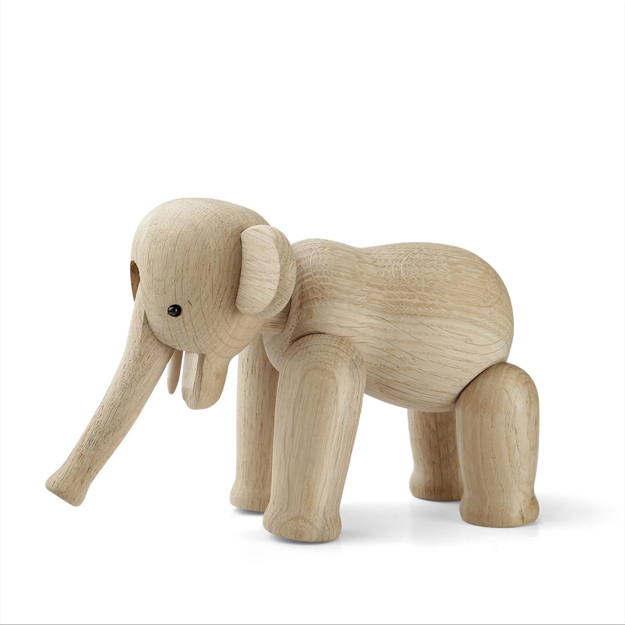 Elefant mini, 9.5cm, Eiche