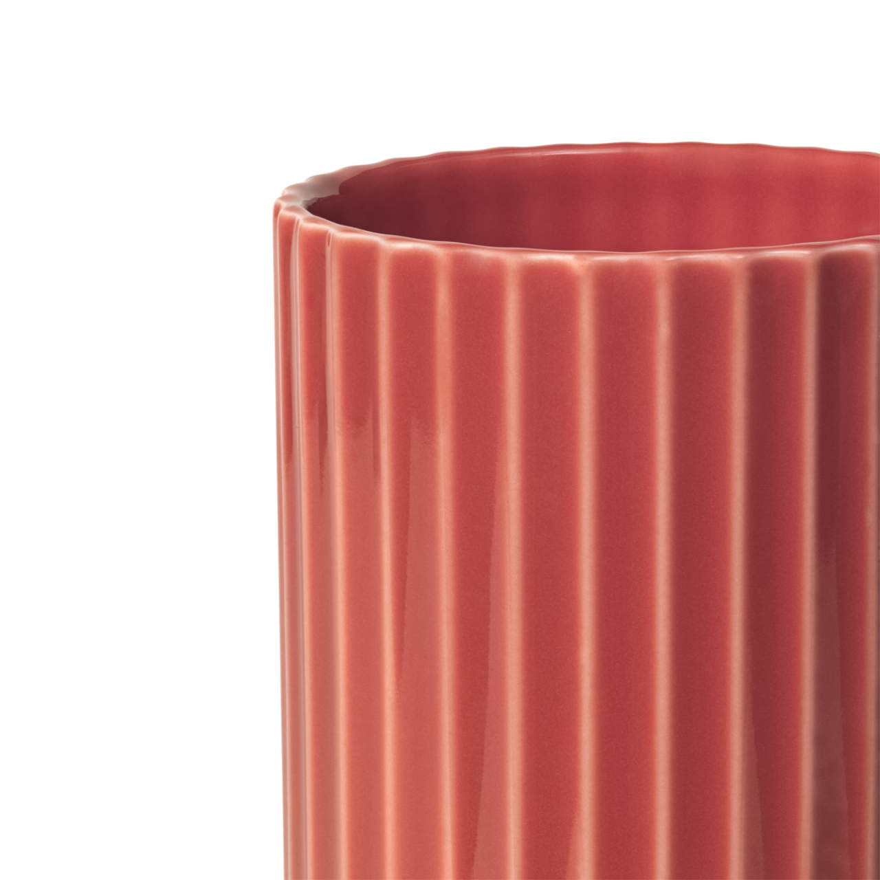 Lyngby Vase, 15.5cm, Rot