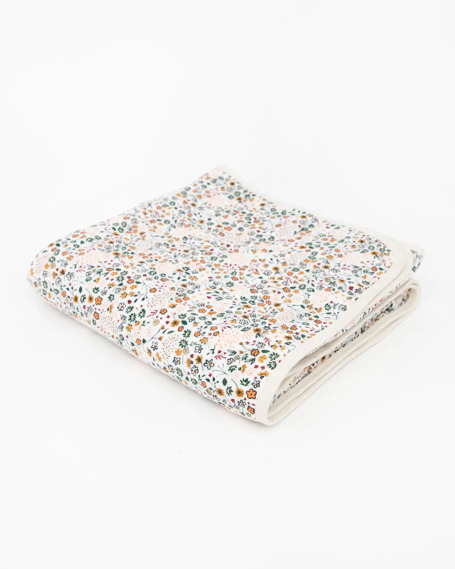 Cotton Muslin Quilt - Pressed Petals