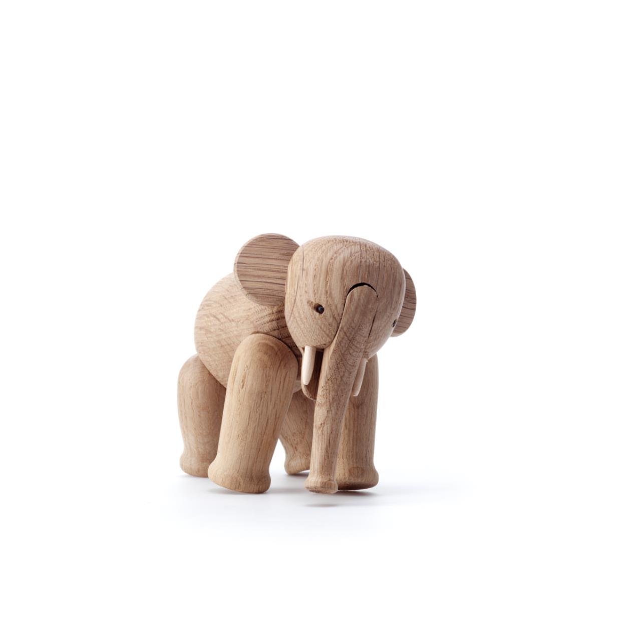 Elefant klein, 13cm, Eiche