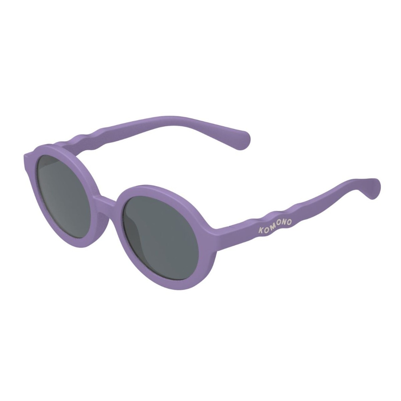 Sonnenbrille, runde Form, Lila, Uni-Farbe, Kinderstil