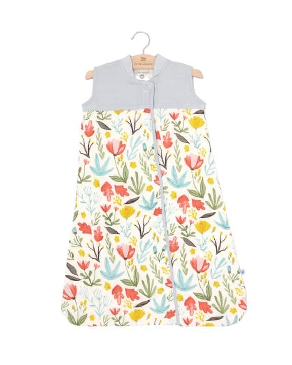 Cotton Muslin Quilted Sleep Bag Gr. M - Meadow Cotton Muslin Quilted Sleep Bag Gr. M - Meadow