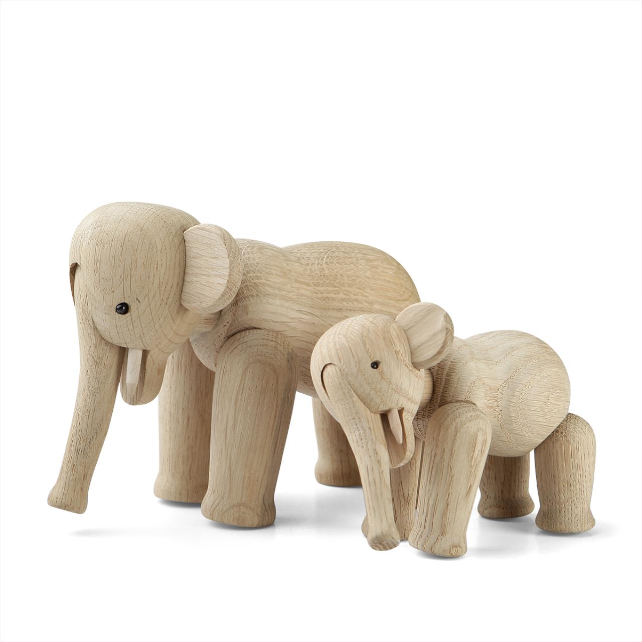 Elefant mini, 9.5cm, Eiche