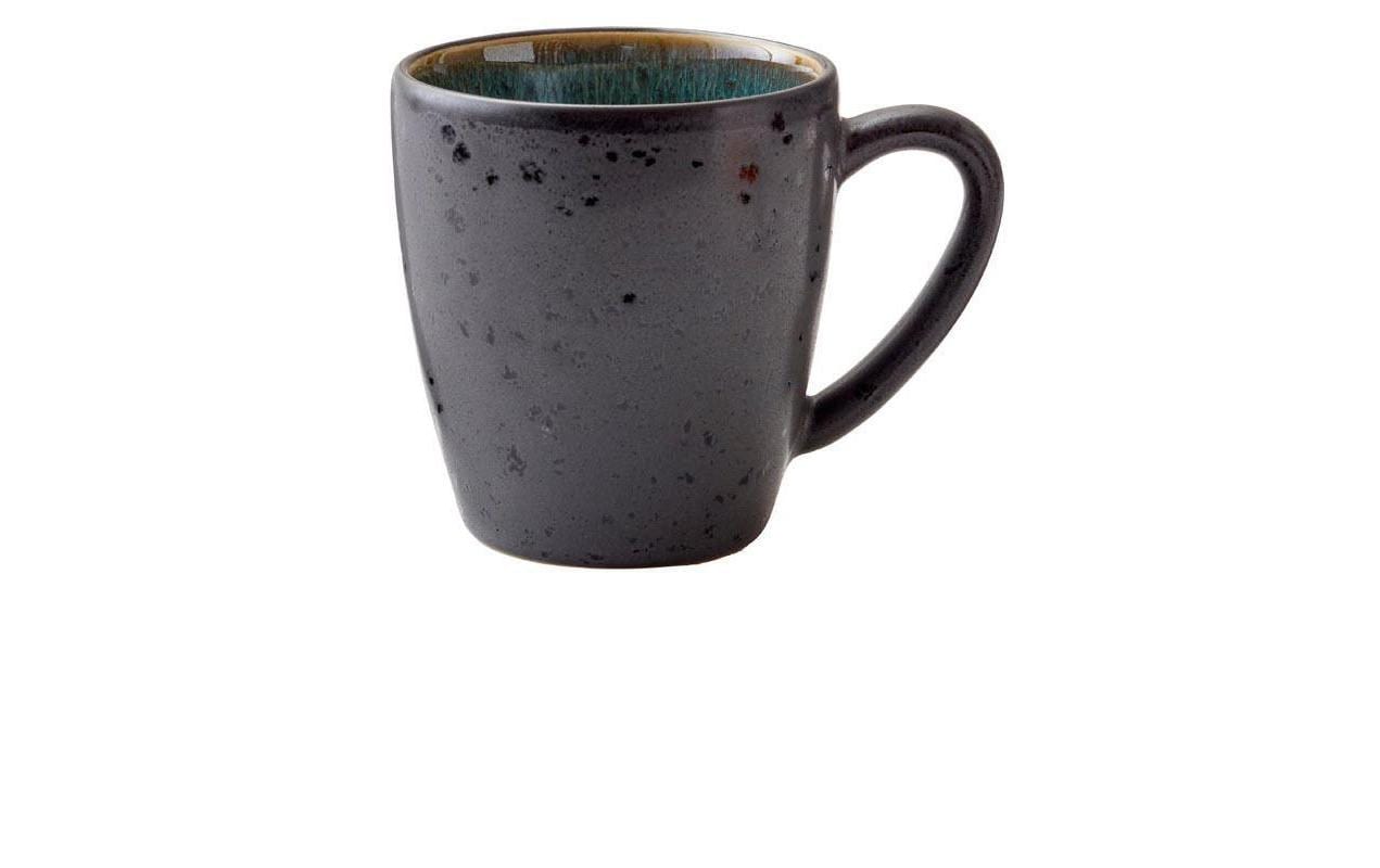 Becher, Kaffeetasse, Steinzeug, grau, Spotted glaze