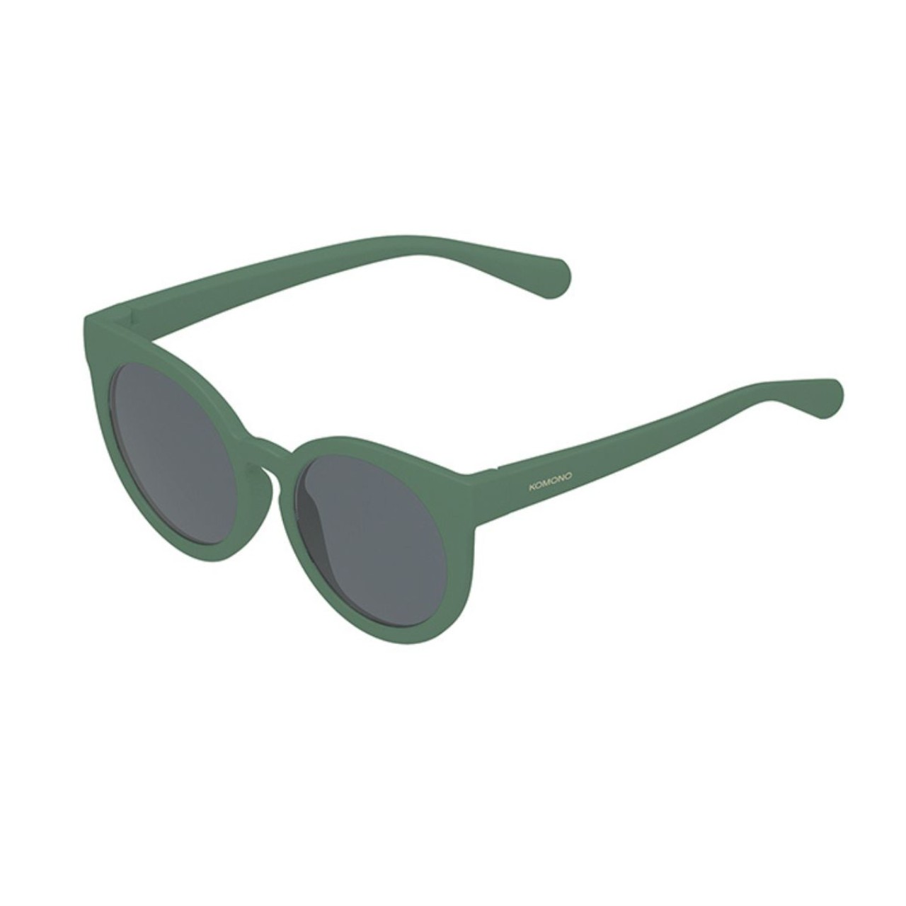 Sonnenbrille, runde Gläser, grüne Brille, Kunststoffrahmen, dünner Nasensteg