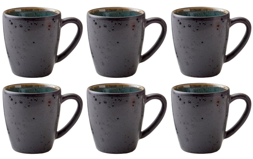 Kaffeebecher, Becher, Keramikbecher, Steinguta?, 6er-Set