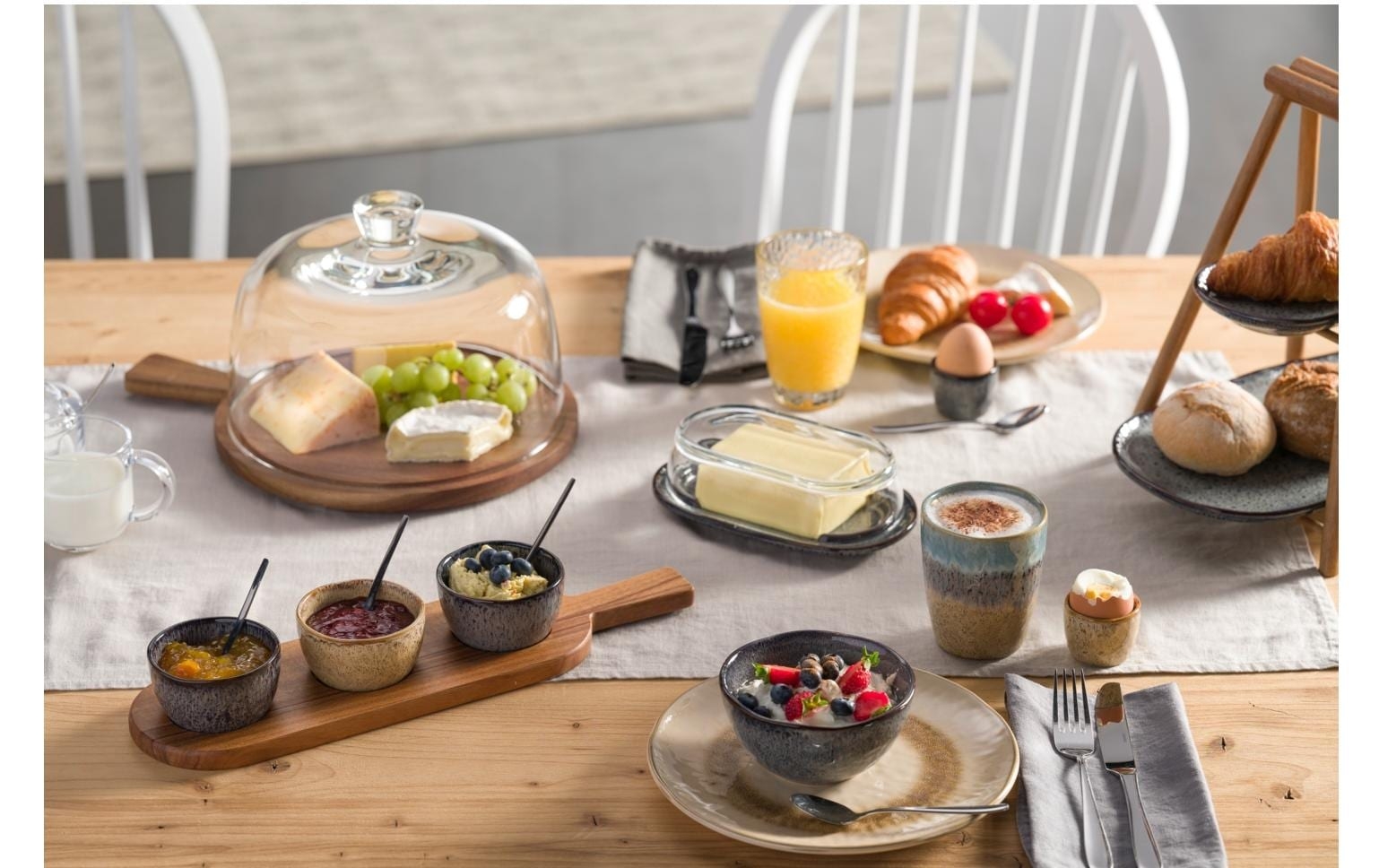 Leonardo Butterdose Matera grau Brunch, Essen, Brunch, Essen