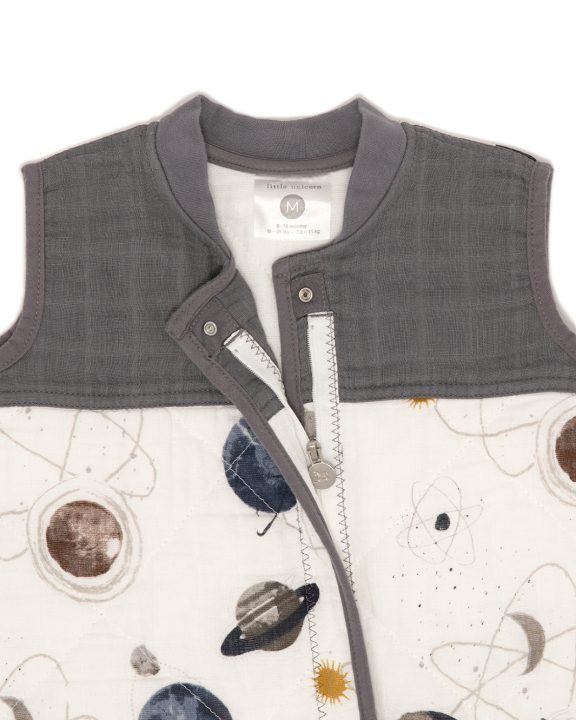 Cotton Muslin Quilted Sleep Bag Gr. S - Planetary Cotton Muslin Quilted Sleep Bag Gr. S - Planetary