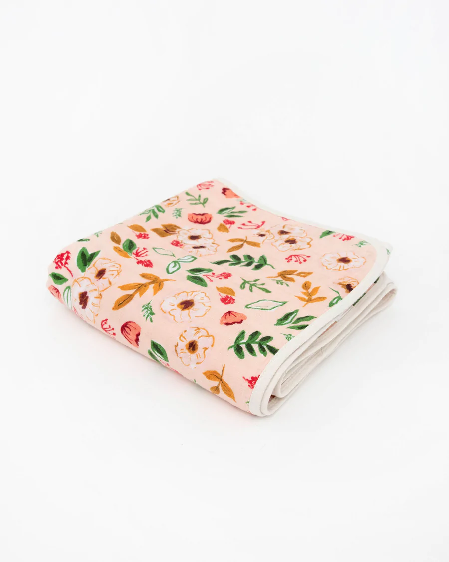 Cotton Muslin Quilt - Vintage Floral