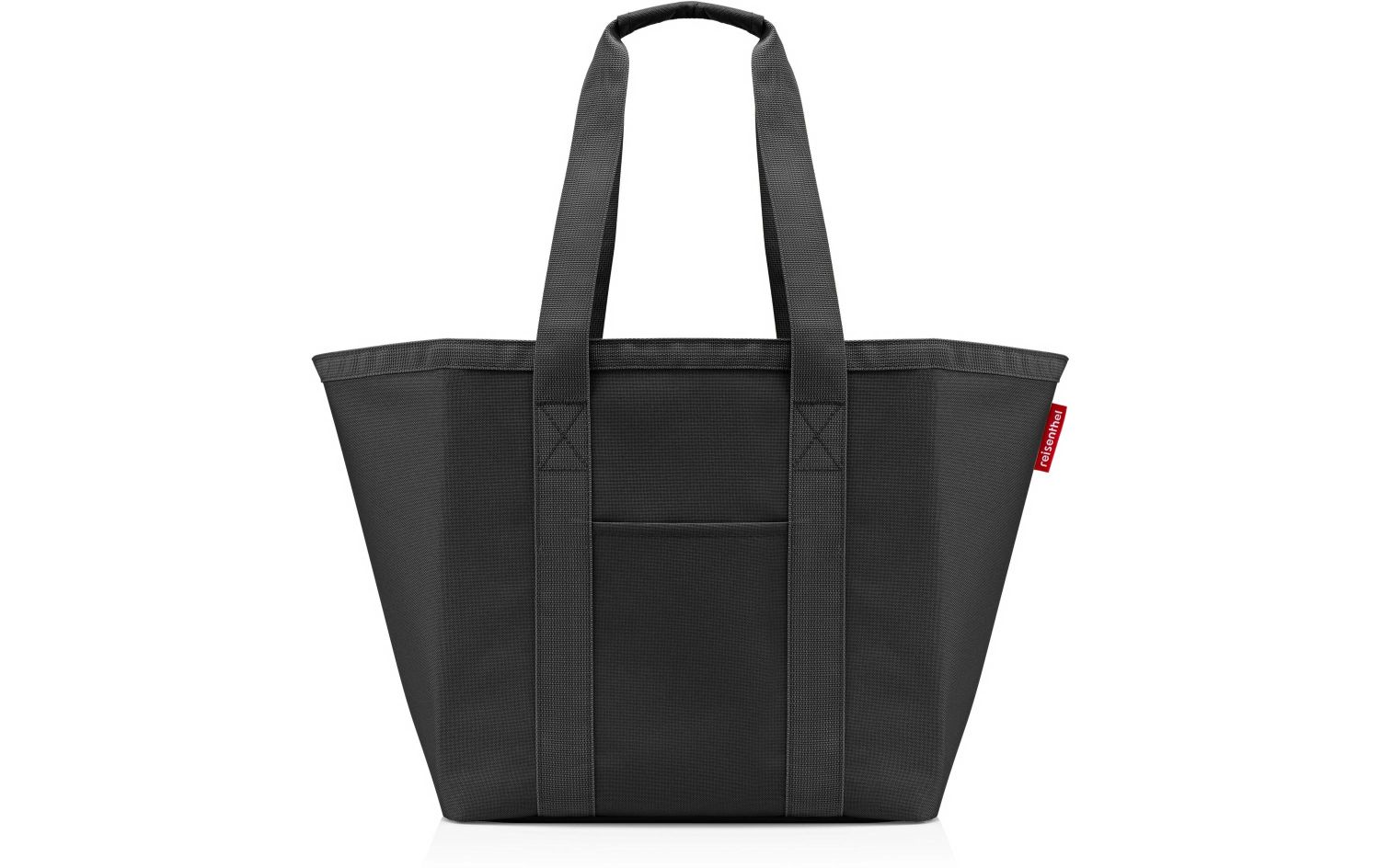 Tasche, Tote, Schultertasche, Nylon, schwarz