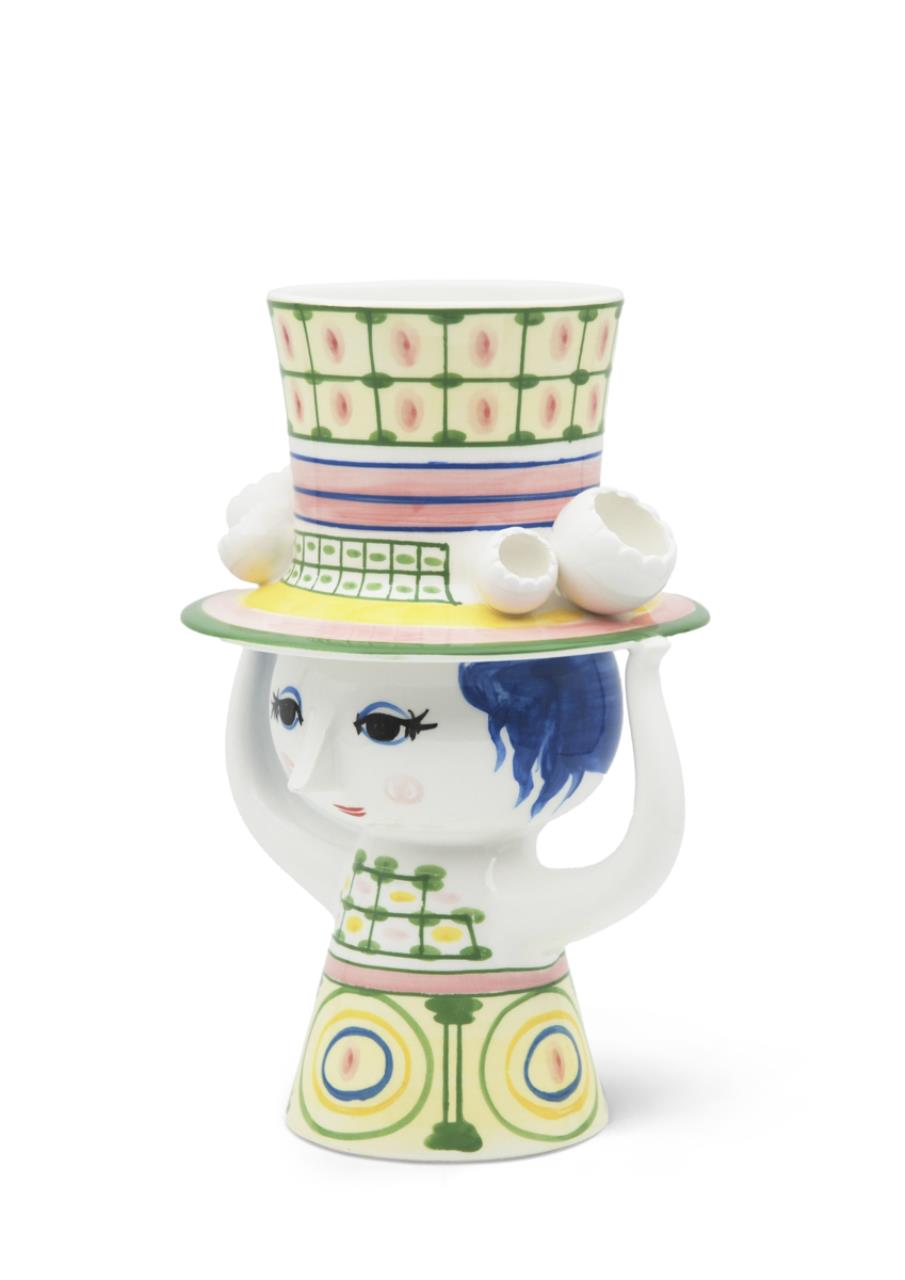 Lady with hat Vase