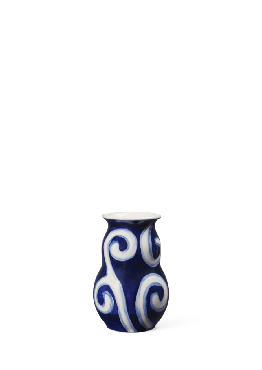 Tulle Vase, 13cm, Blau