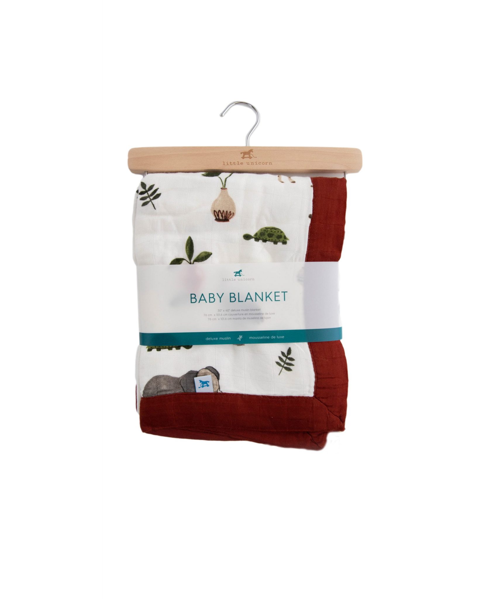 Deluxe Muslin Baby Blanket - Safari Social