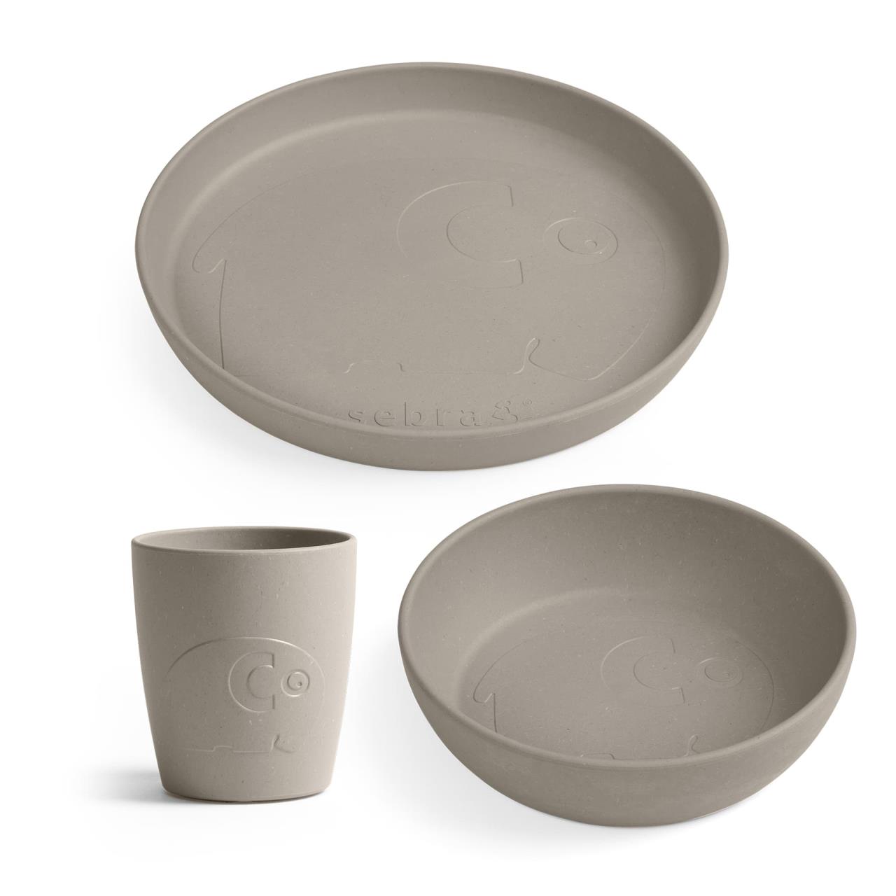 MUMS, Geschirr-Set, grau