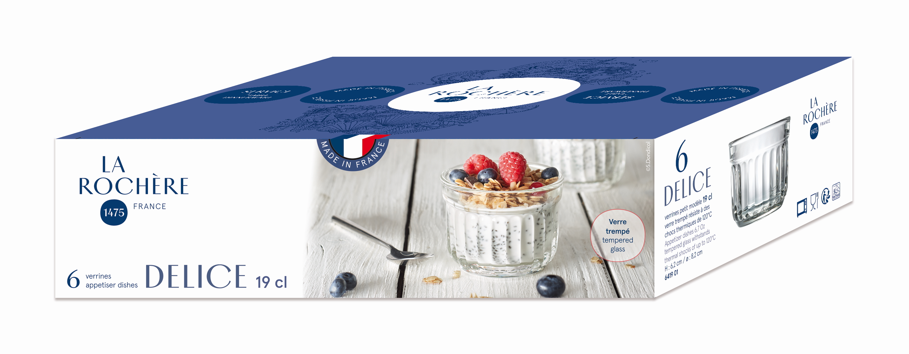 DELICE Verrine-Gläser-Set 6 Stck. 17cl