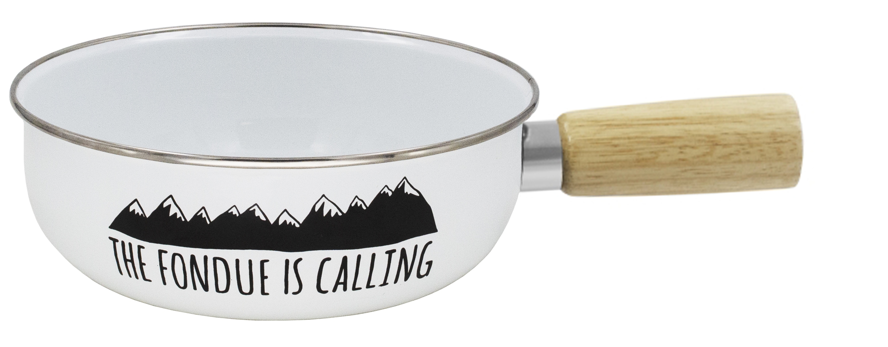 FONDUE IS CALLING Caquelon emailliert 21cm