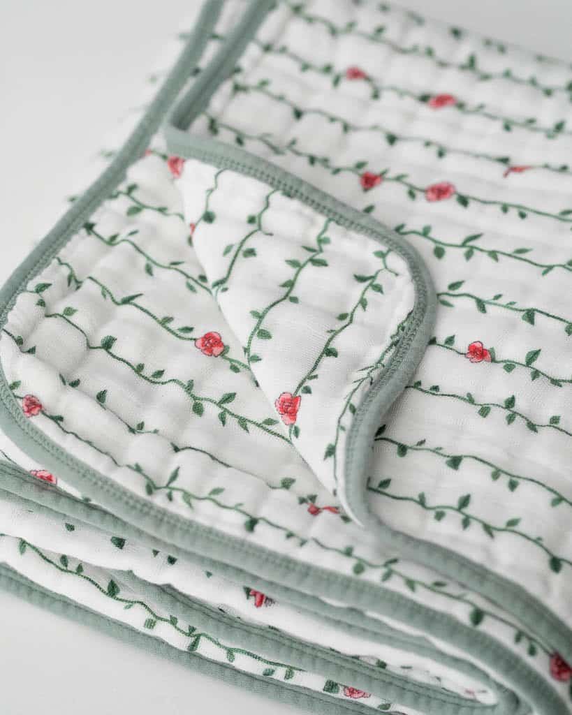 Cotton Muslin Quilt - Rose Wine