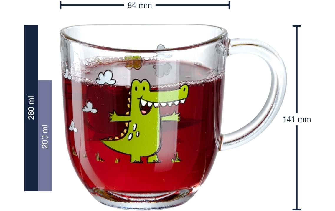 Leonardo Kindertassen Bambini, 280 ml, Krokodil