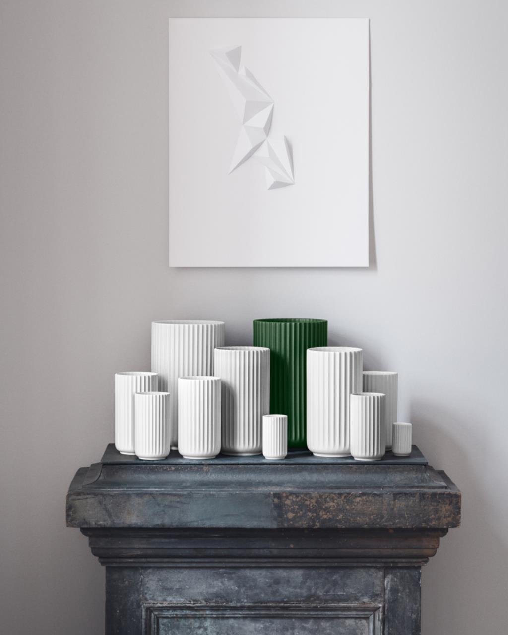 Lyngby Vase, 31cm, Weiss