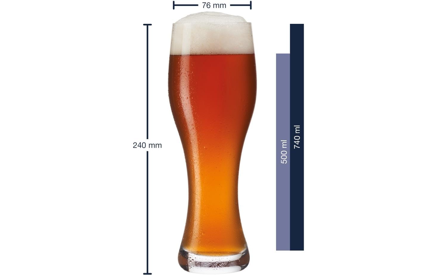 Leonardo Bierglas Taverna 2er Set 0.5L, 24cm