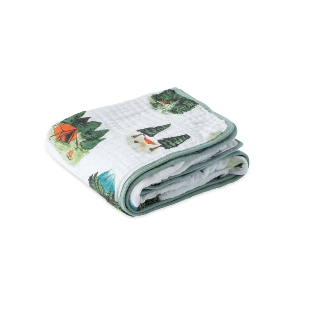 Cotton Muslin Quilt - Happy Camper