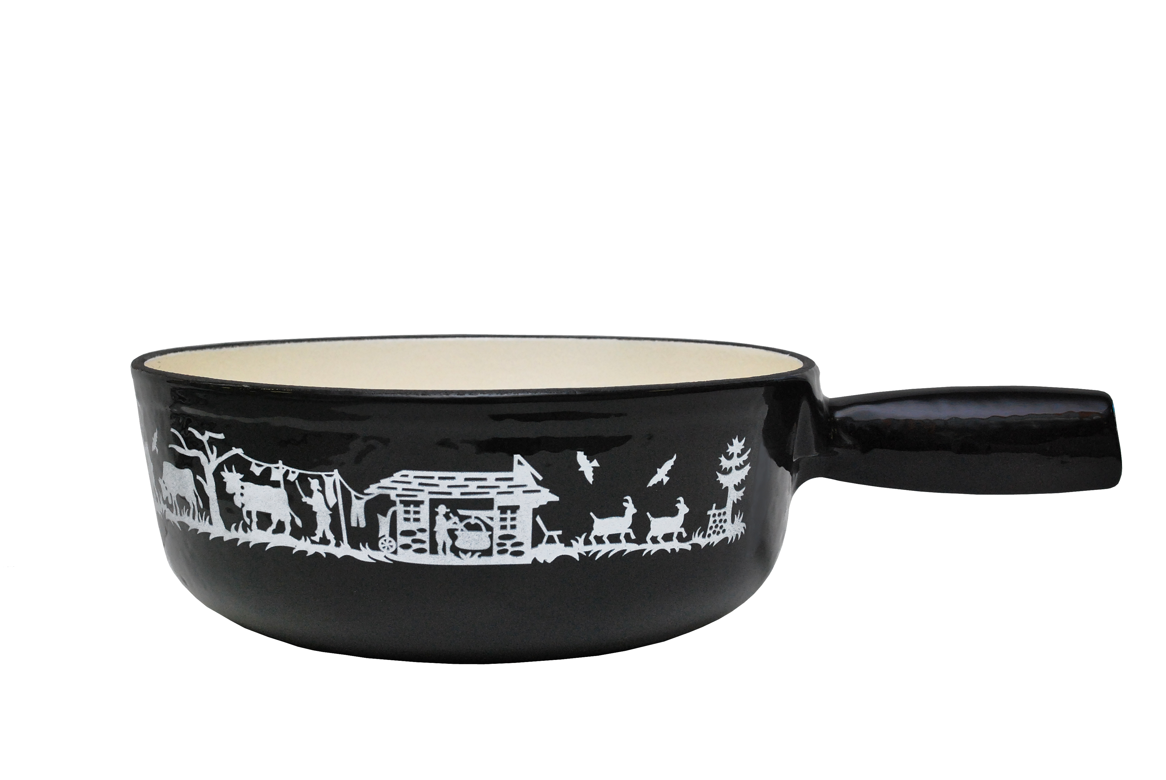 Alpes Caquelon Guss schwarz Ø  21 cm