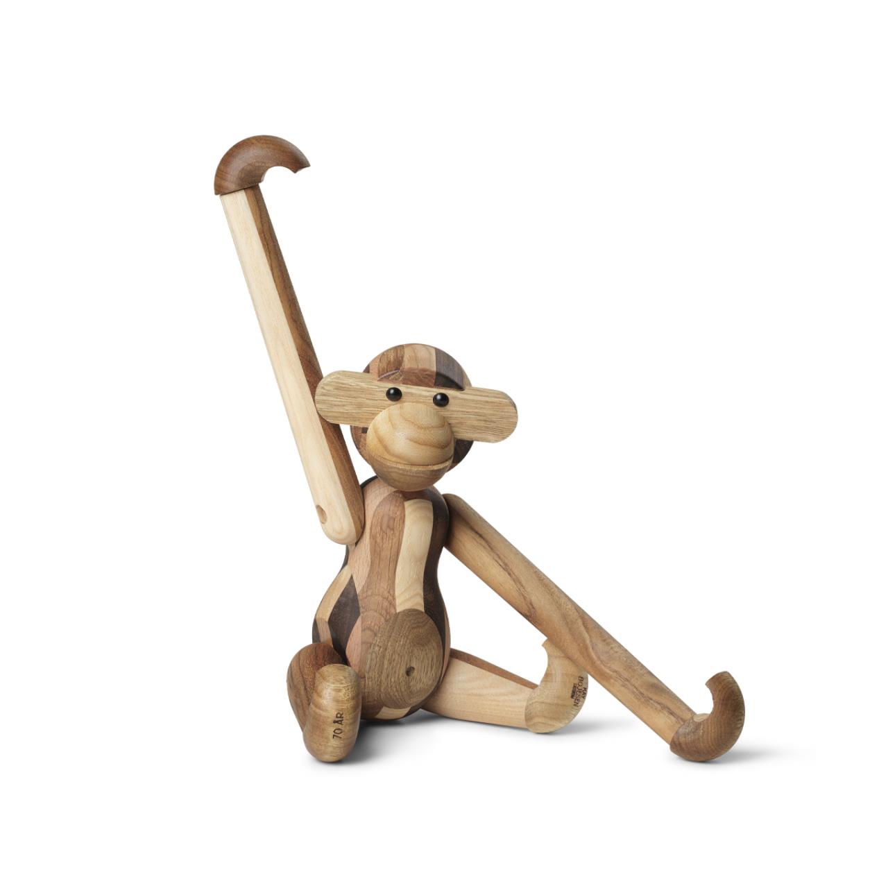 Affe Reworked Anniversary mittel, 28cm, gemischtes Holz