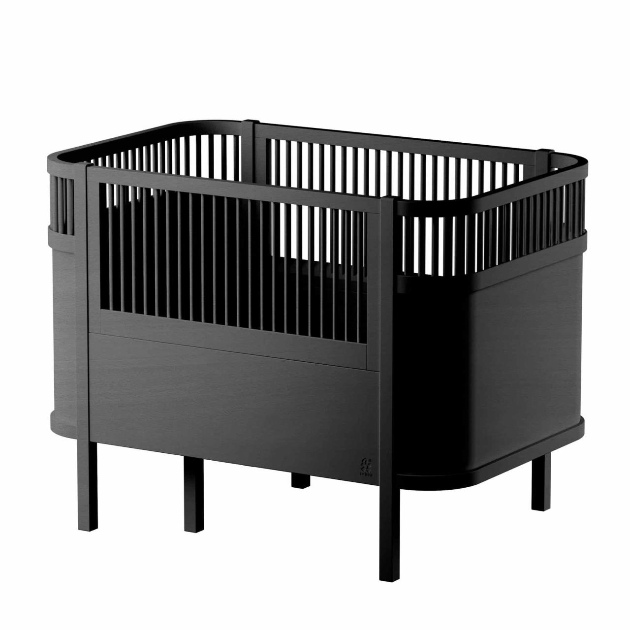 Das Sebra Bett, Baby & Junior, schwarz