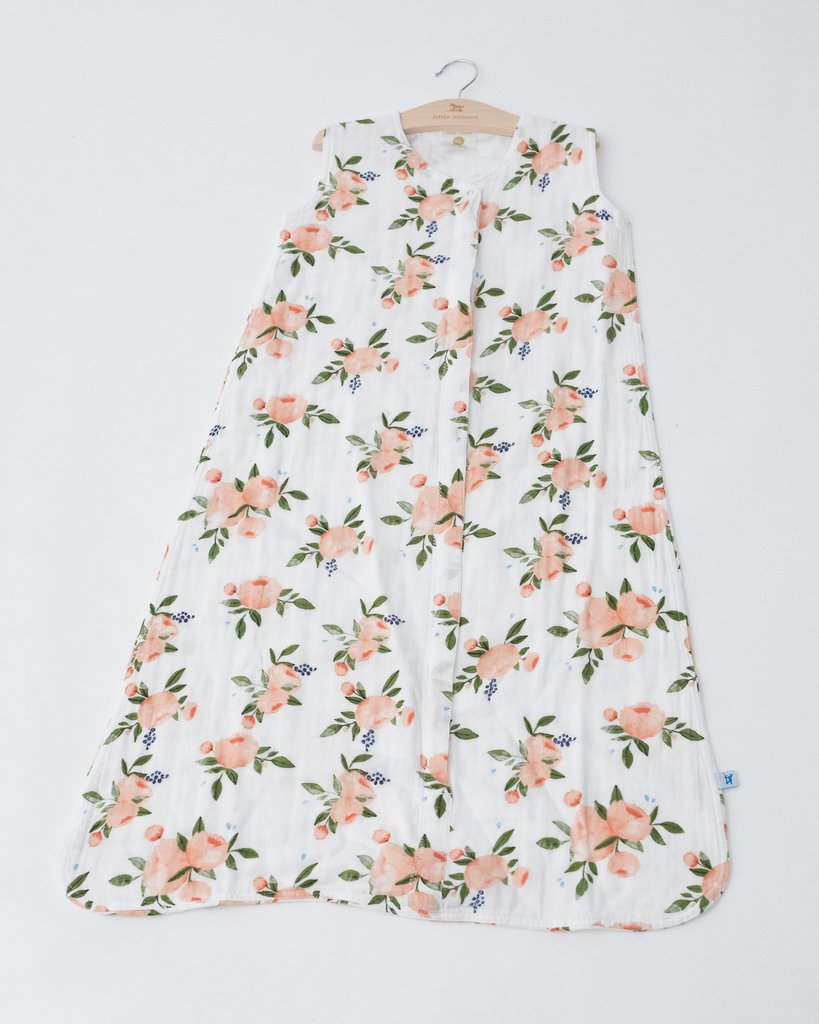 Cotton Muslin Sleeping Bag Gr. L - Watercolor Rose