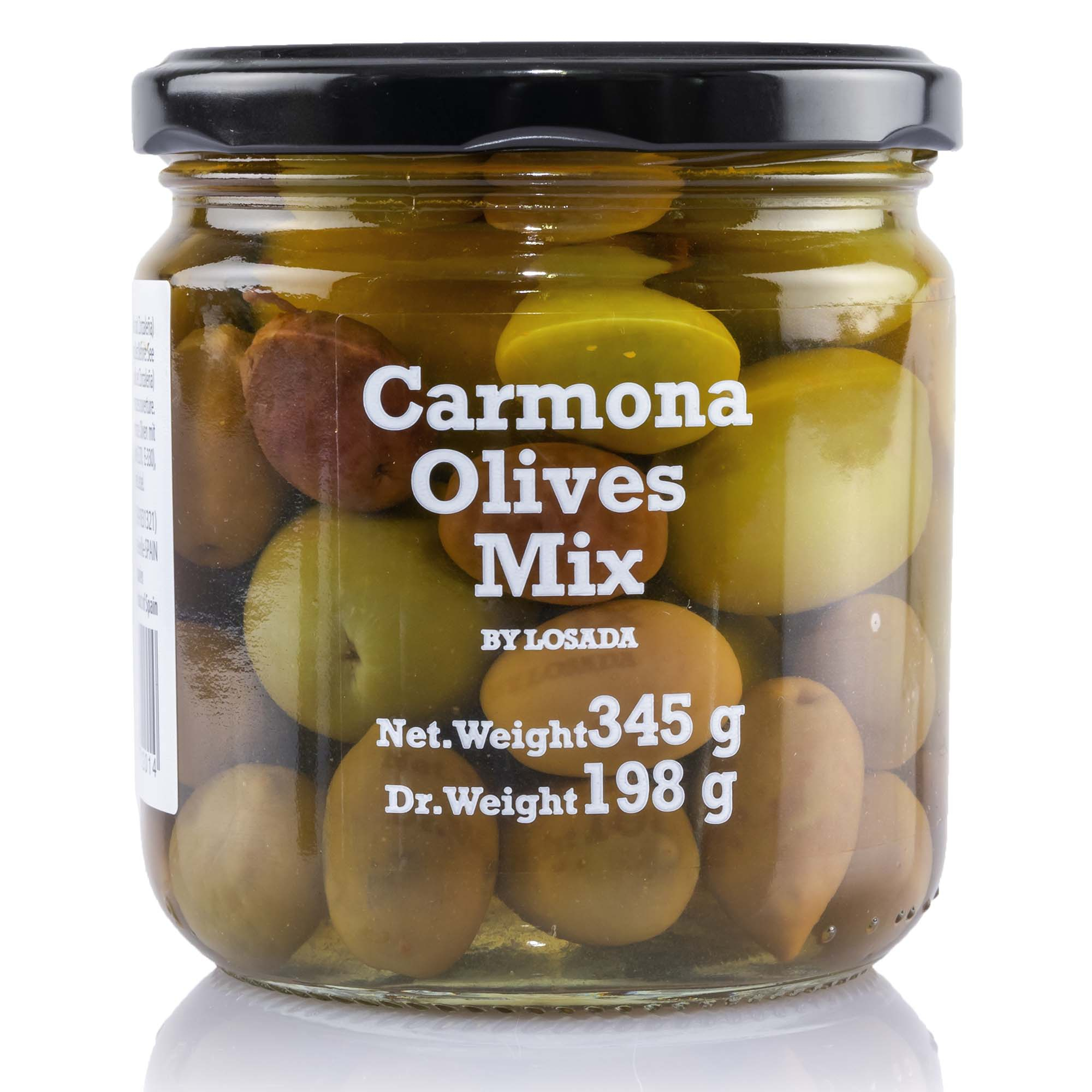 Oliven Carmona Fortuna Mix, im Glas 198g Oliven Carmona Fortuna Mix, im Glas 198g