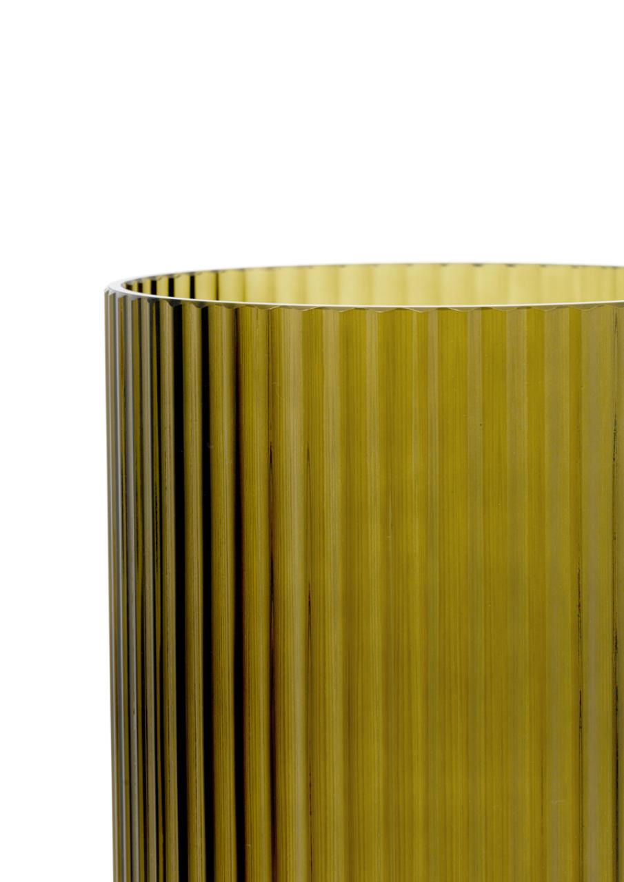 Lyngby Vase, 31cm, Olivgrün