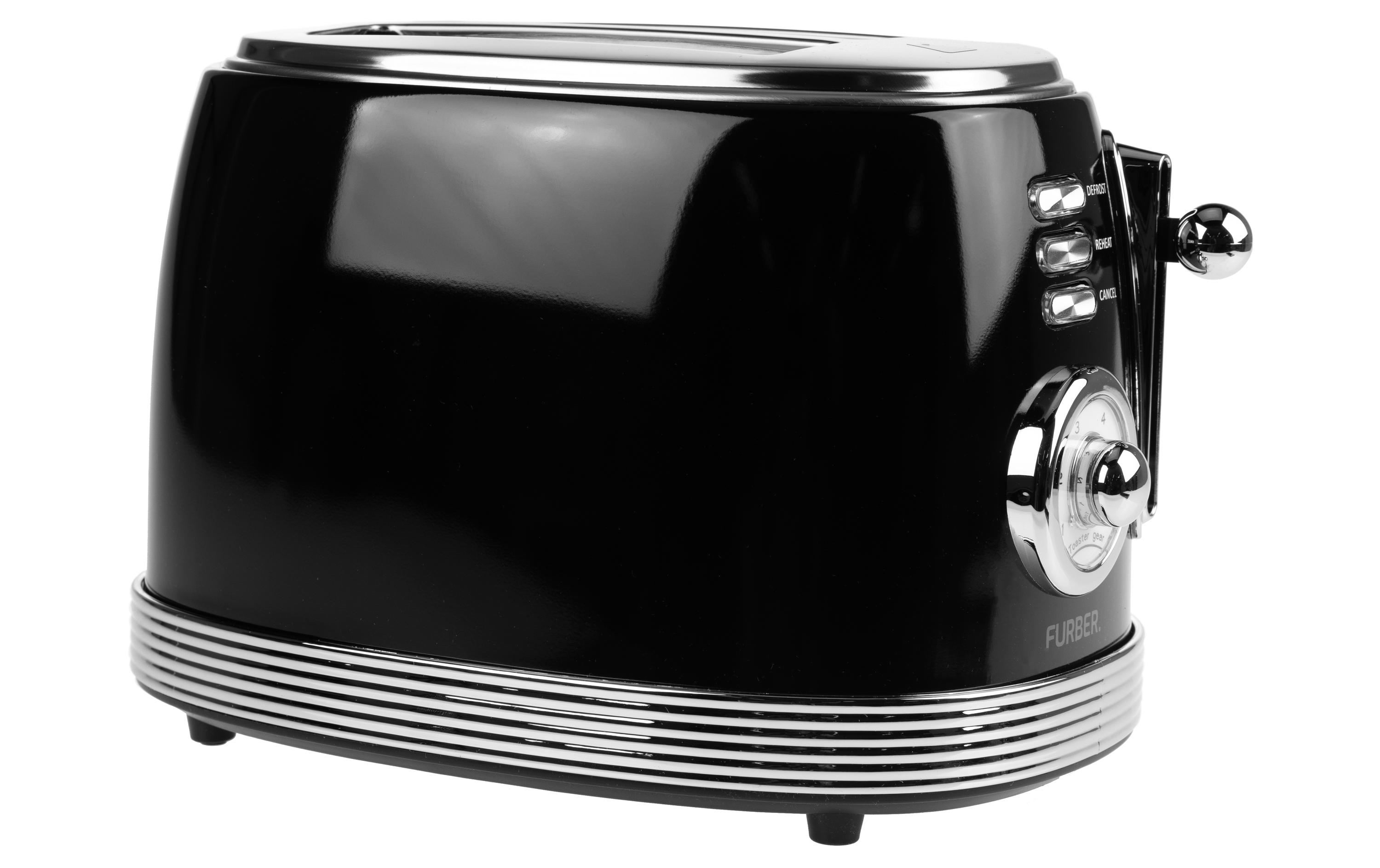 FURBER Retro Toaster schwarz