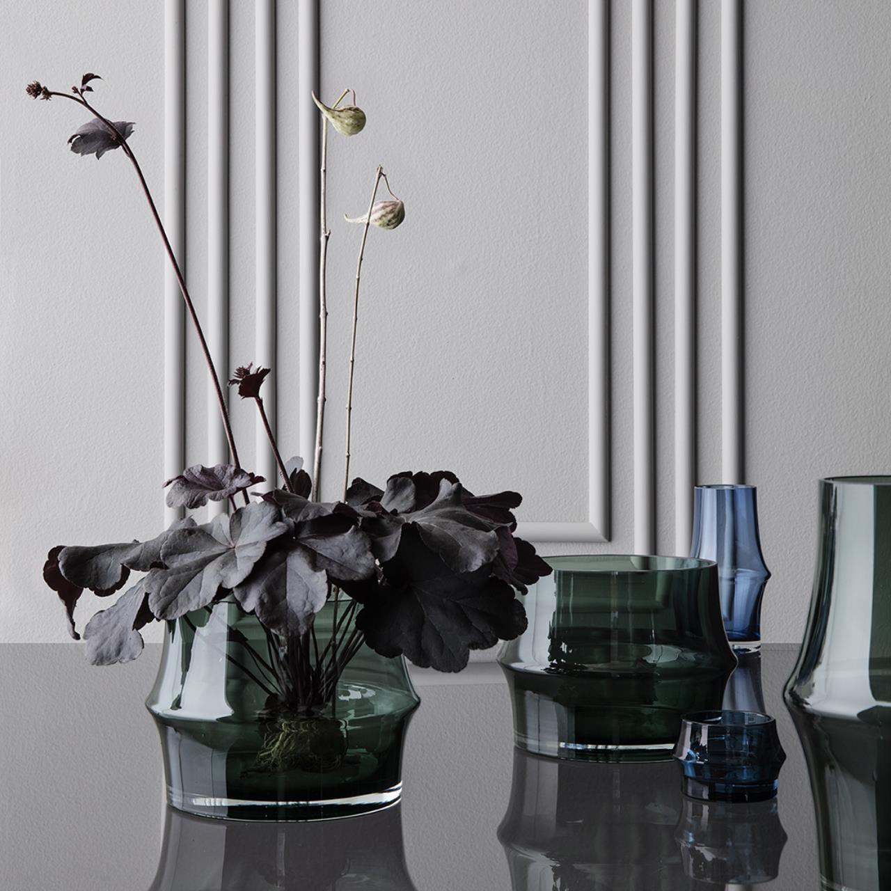 ARC Vase, 21cm, Dunkelgrün