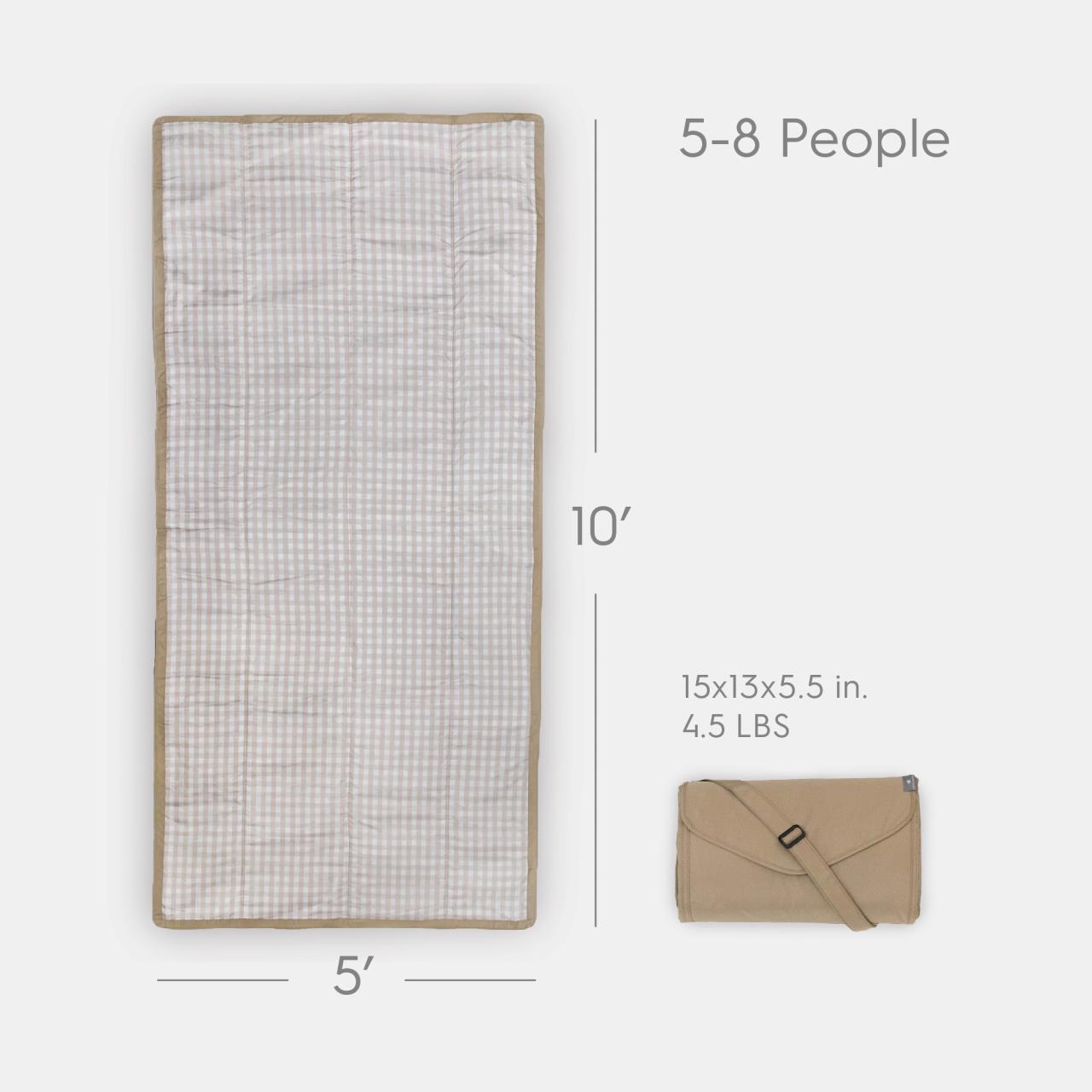 Picknick-Decke Extra Big Beige Buffalo Check