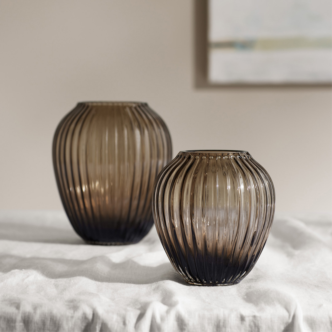 Hammershøi Vase, 18.5cm, Walnuss