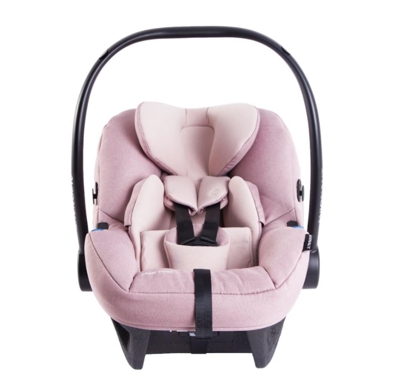 Babyautokindersitz, Babyschale, Rosa, Tragegriff, Reise-Kindersitz