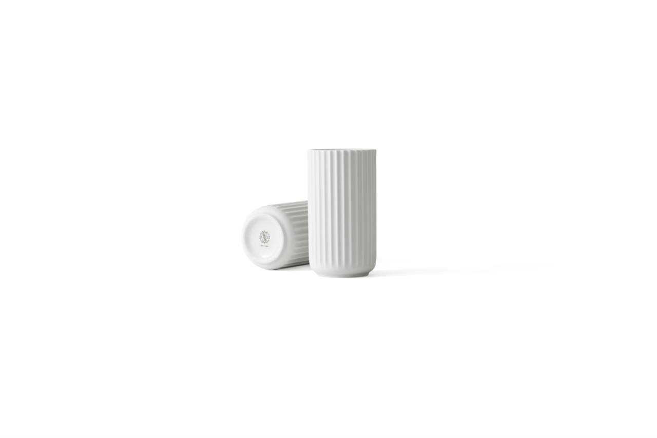 Lyngby Vase, 15.5cm, Weiss matt