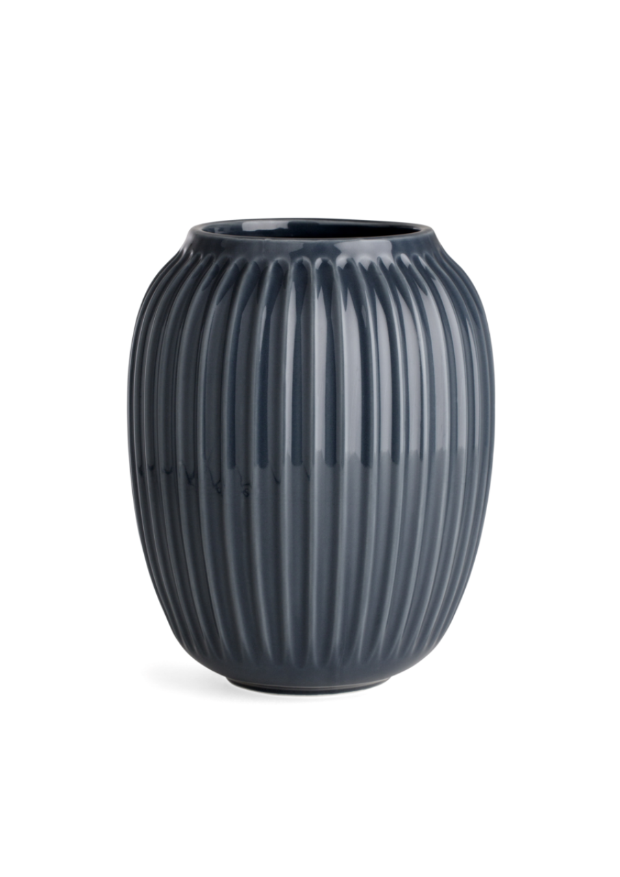 Hammershøi Vase, 21cm, Anthrazit Grau
