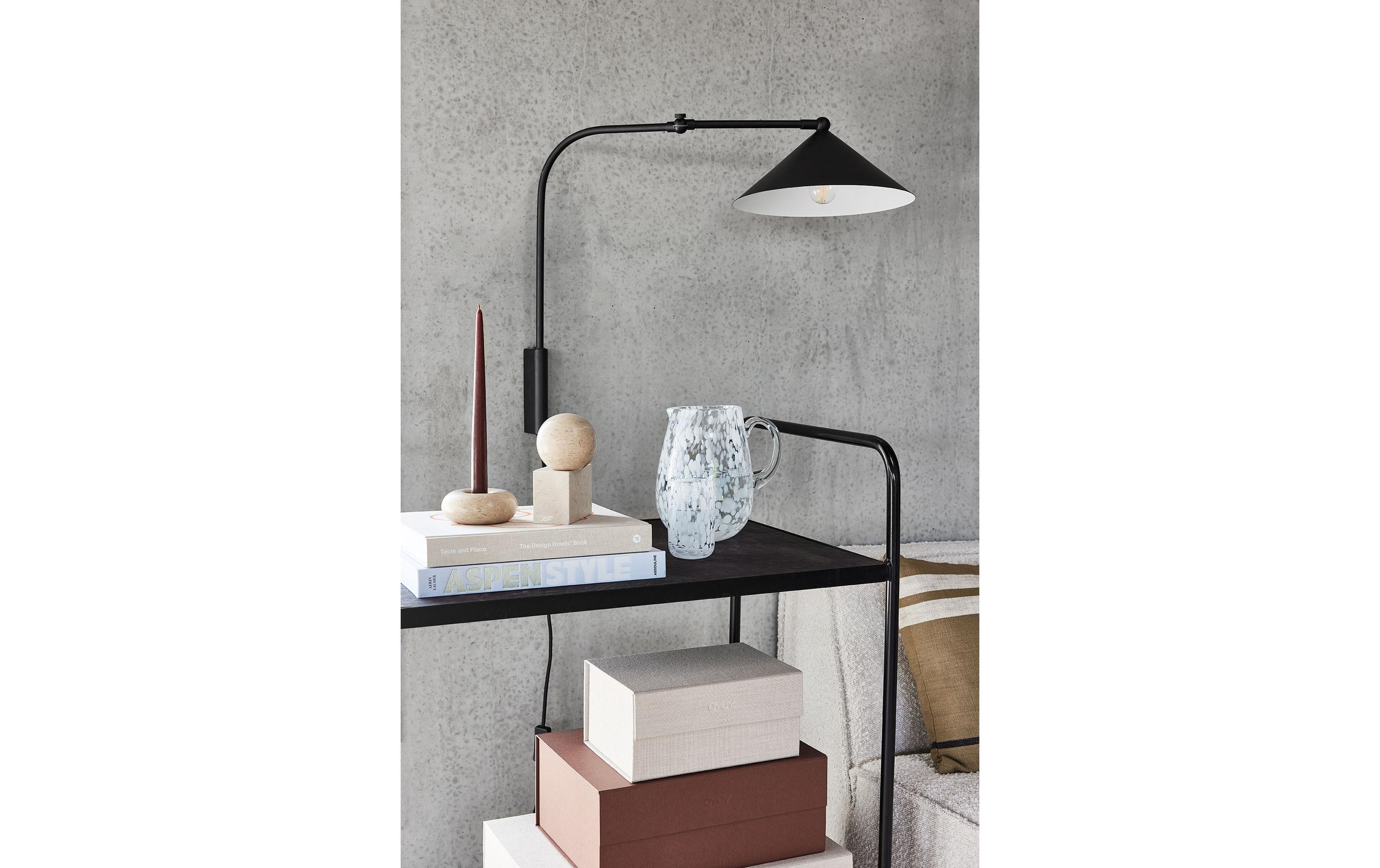OYOY Buchstütze Marble Savi Eckig