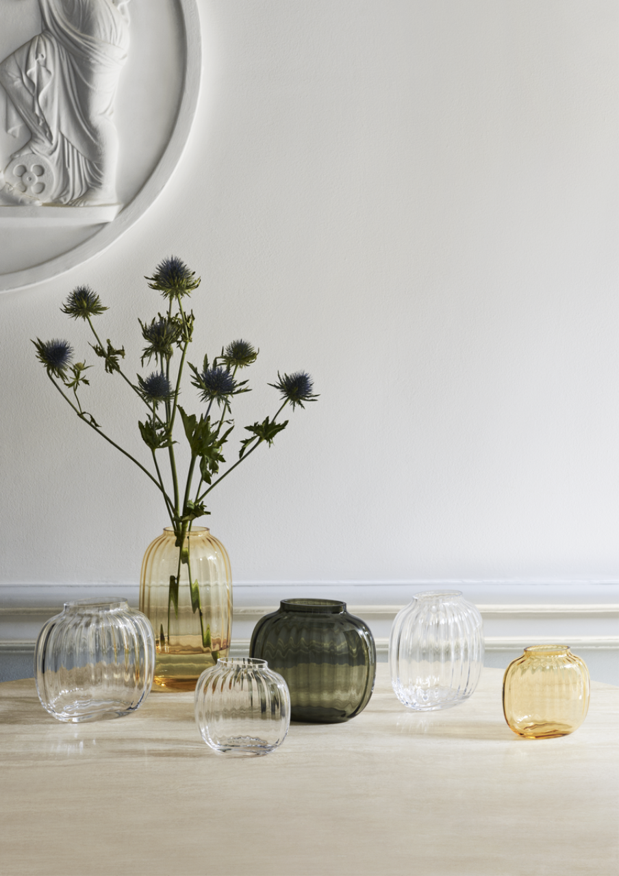 Primula Ovale Vase, 17.5cm, Klar