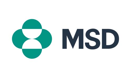 logo, MSD,  Markenlogo, grünes cloverformen, teal kreise