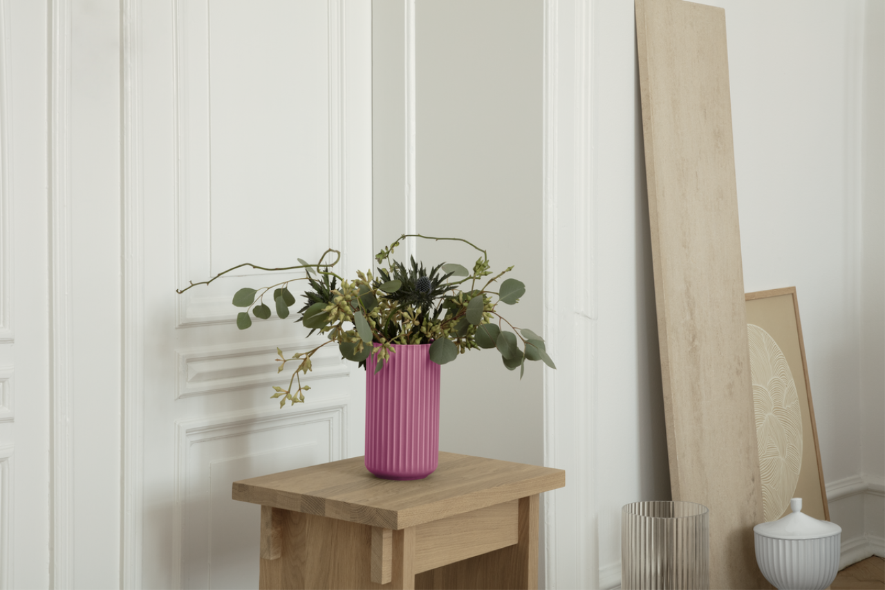 Lyngby Vase, 20.5cm, Lila