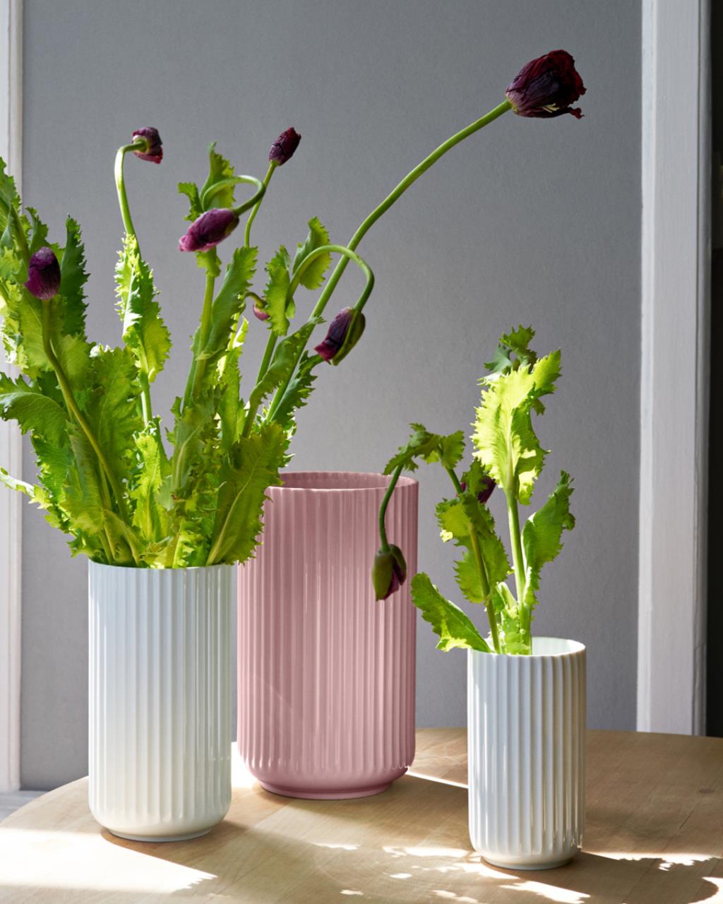 Lyngby Vase, 20.5cm, Weiss