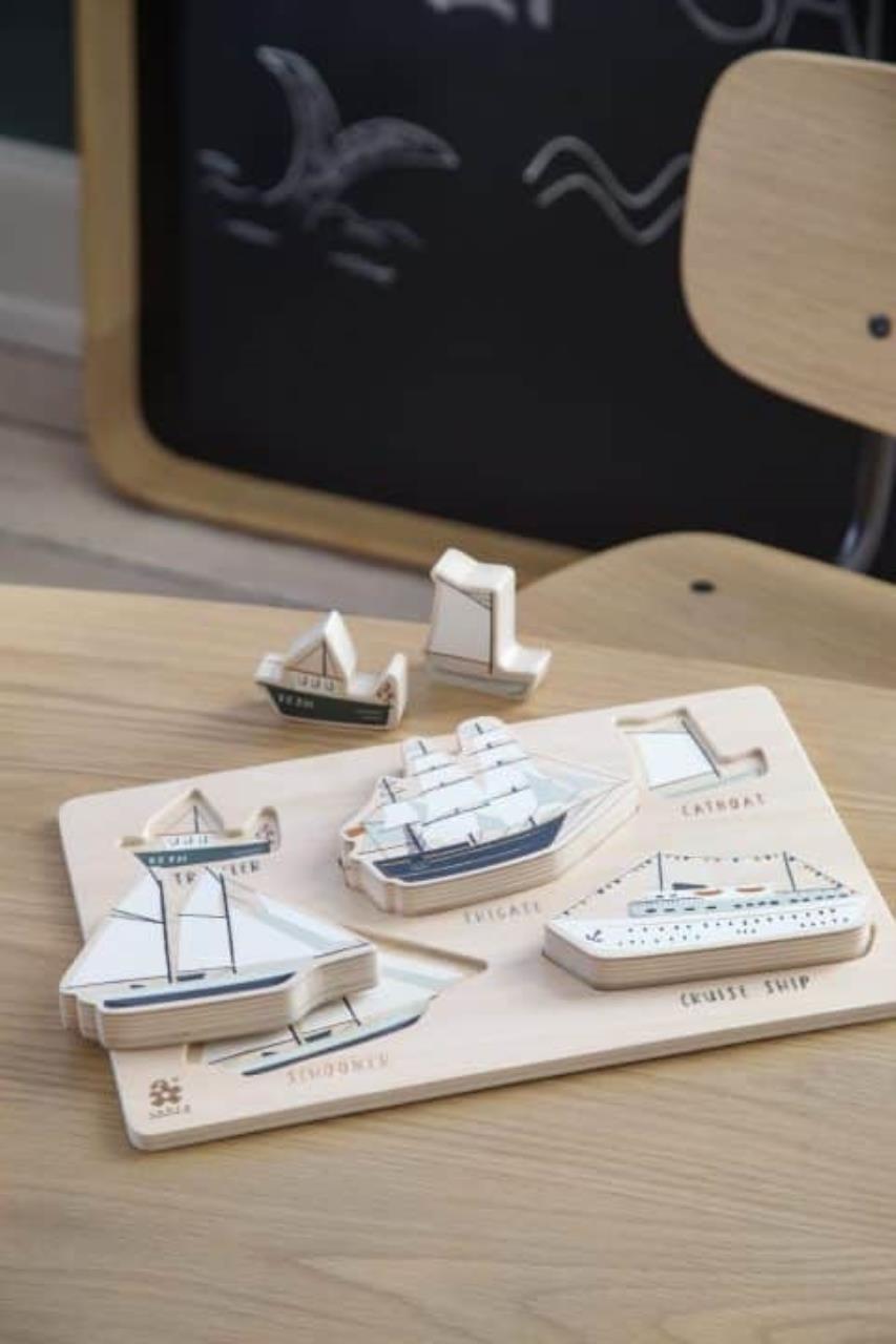 Kräftiges Puzzle aus Holz, Seven Seas Kräftiges Puzzle aus Holz, Seven Seas