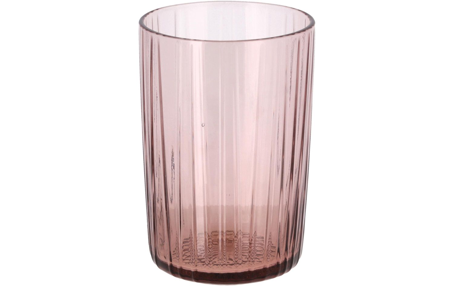 glas, becher, rosa, transparenter glas, geriffelt
