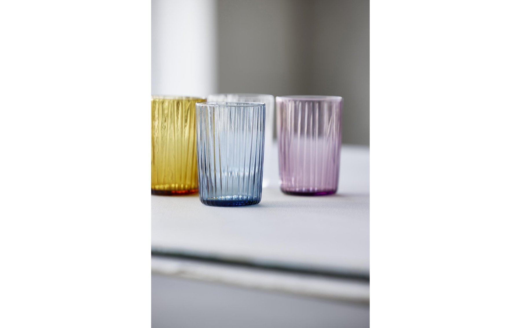 Glas, Blaues Glas, Gelbes Glas, Lila Glas, Mehrfarbiges Glas