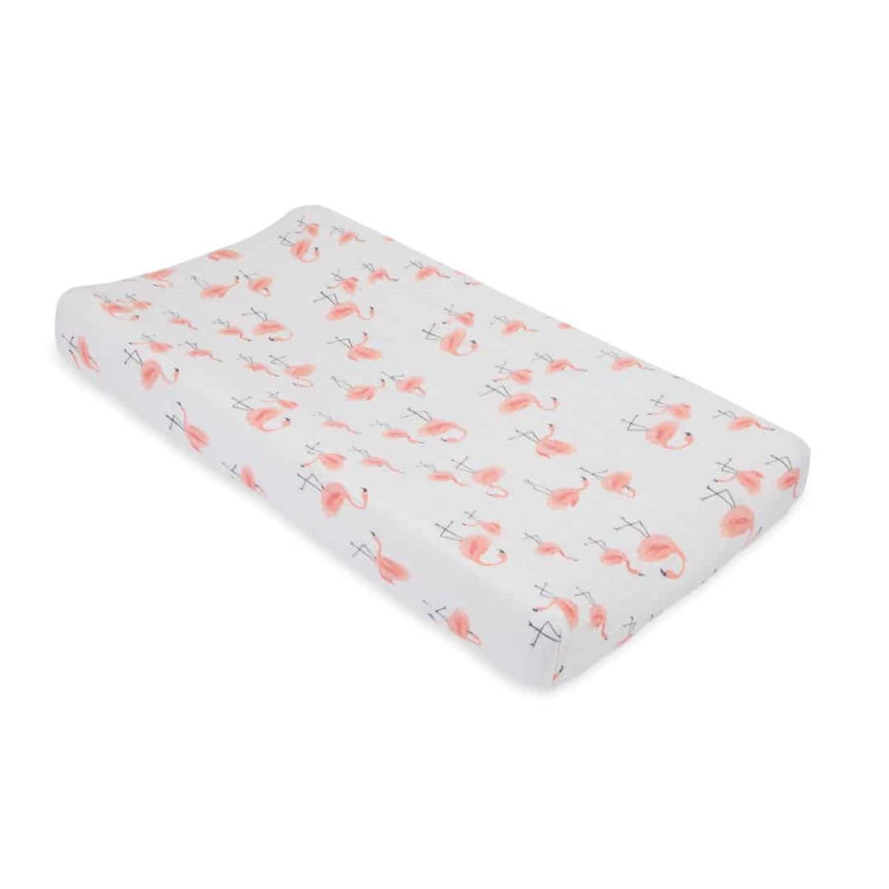 Baumwoll-Muslin Überzug für Wickelunterlage Pink Ladies