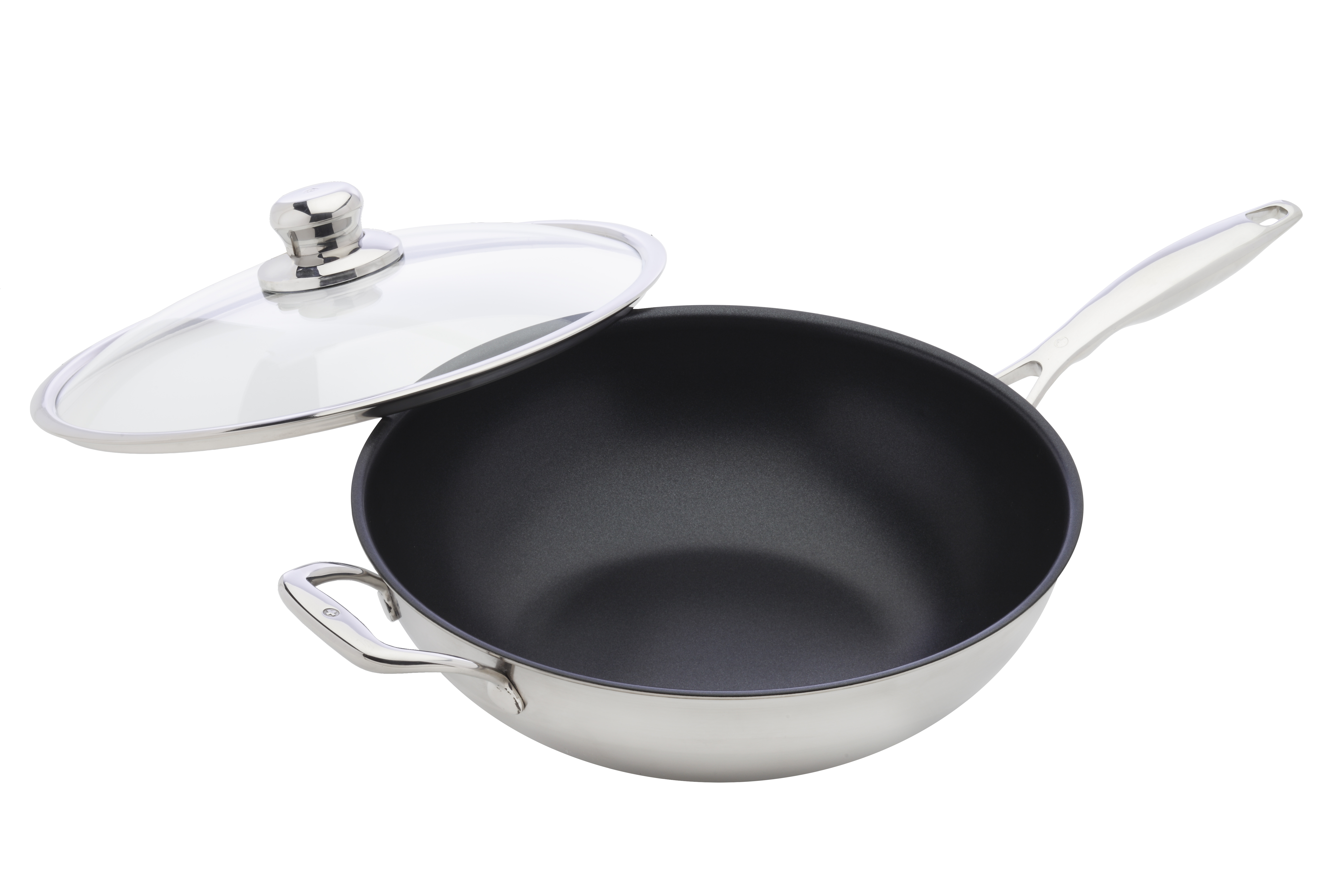 Wok mit Deckel XD Nonstick Clad Induktion - Inox Ø 32 cm
