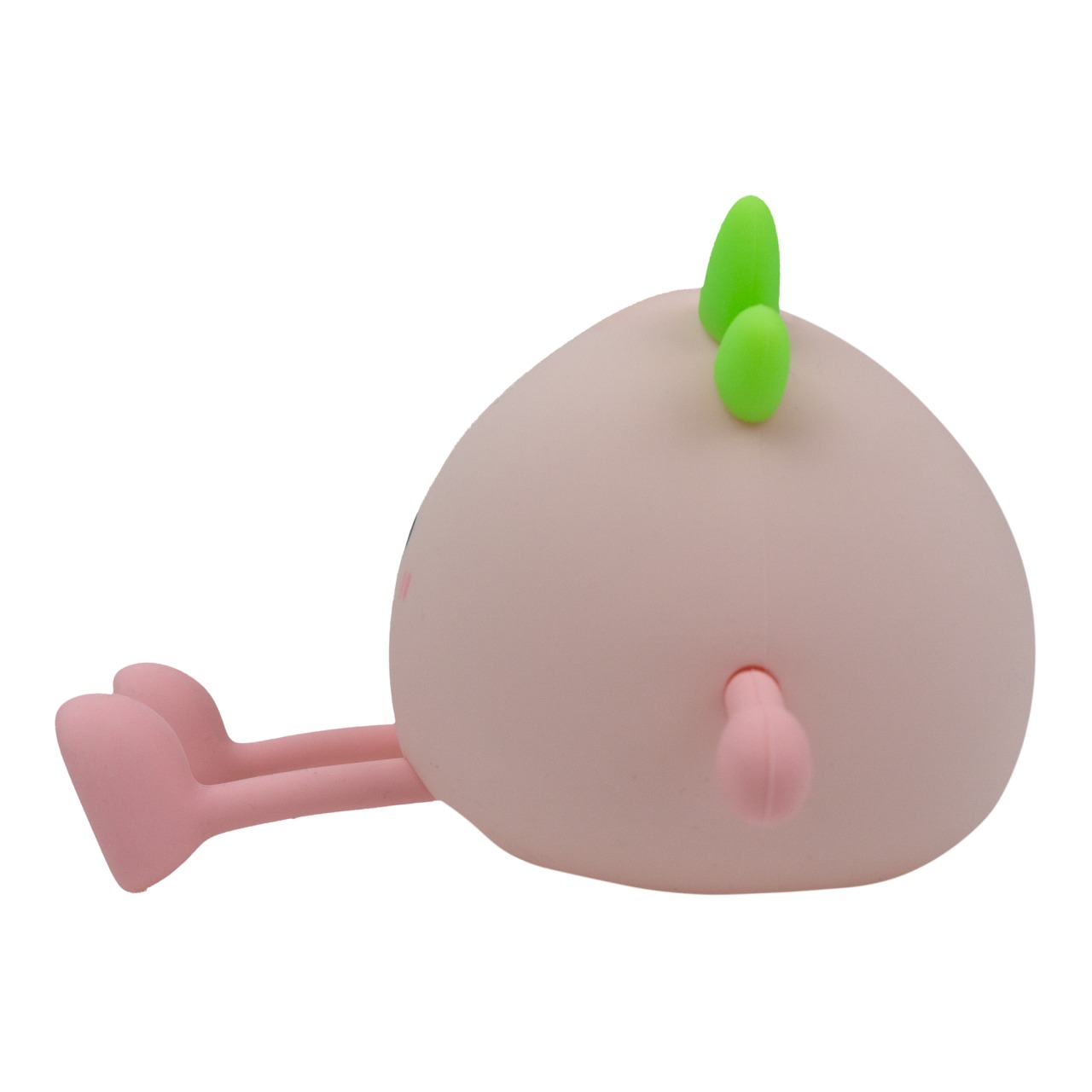 Spielzeug, Gummifigur, Kopfstoß, Pink, grüne Haare, Fruchtfigur