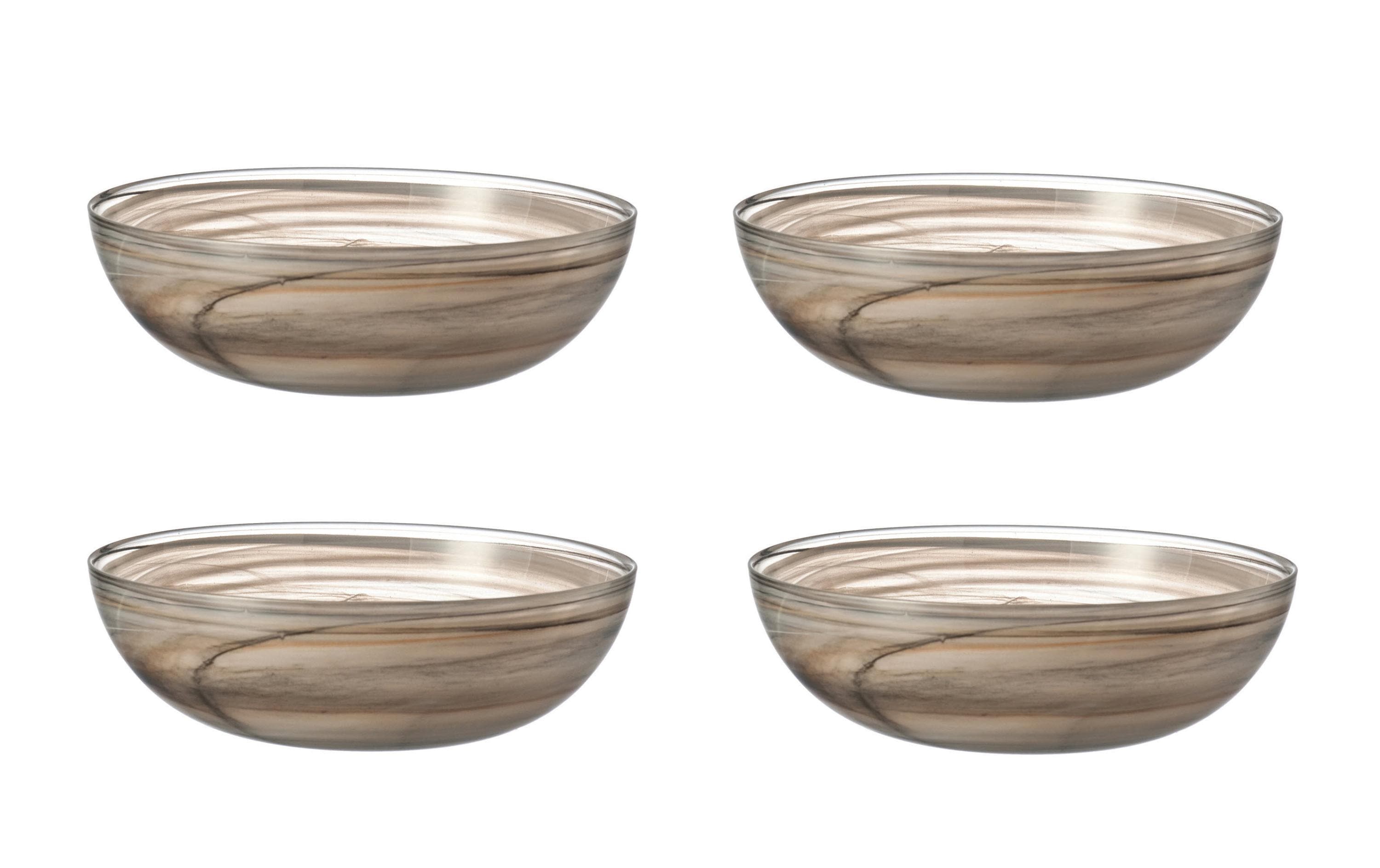 Leonardo Schale Albastro flach 28cm 4er Set Schale, Rührschüssel